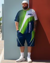 Ensemble de t-shirt ample de style équipe pour hommes, grande taille, costume de style sportif pour hommes, cadeau pour hommes